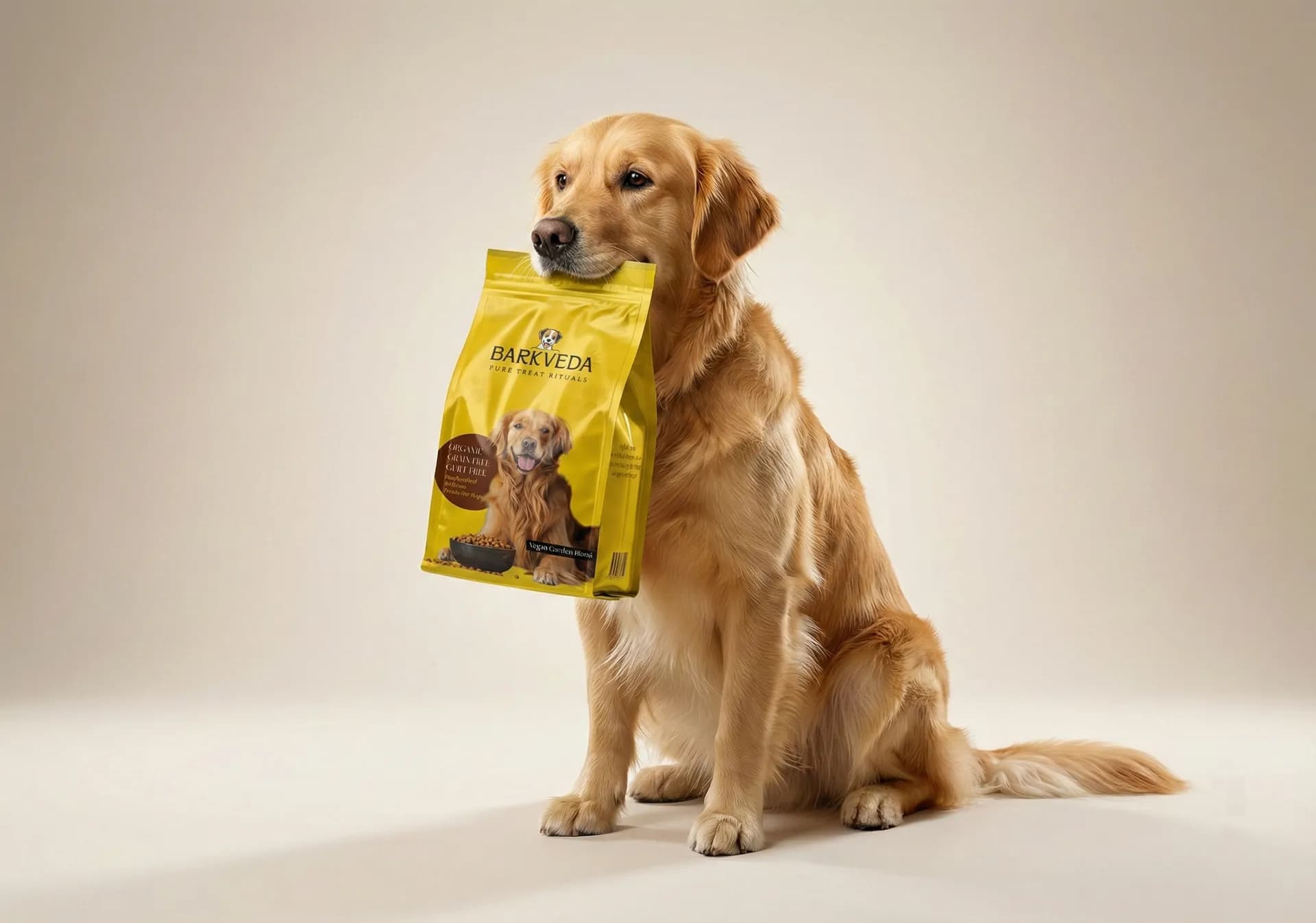 Barkveda pet nutrition packaging design