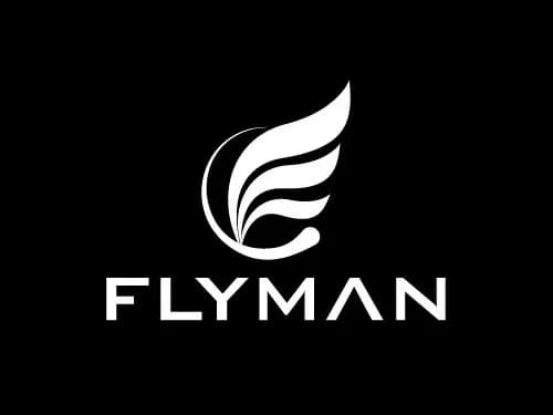Flyman wordmark logo design