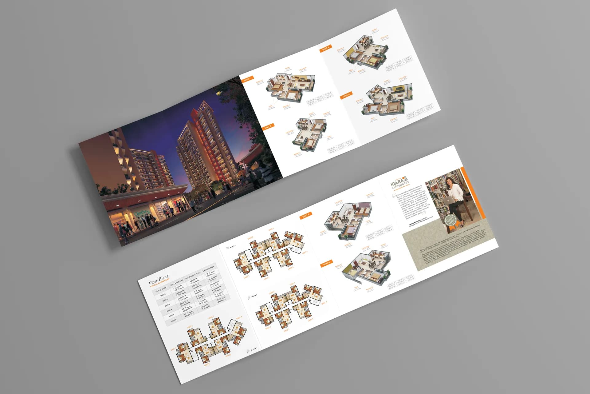 Kiara residential project brochure design