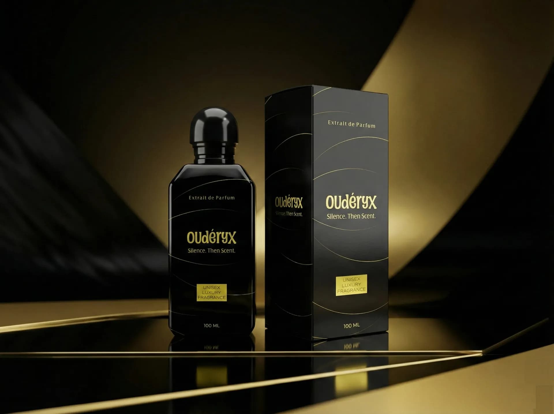 Oudéryx luxury fragrance packaging