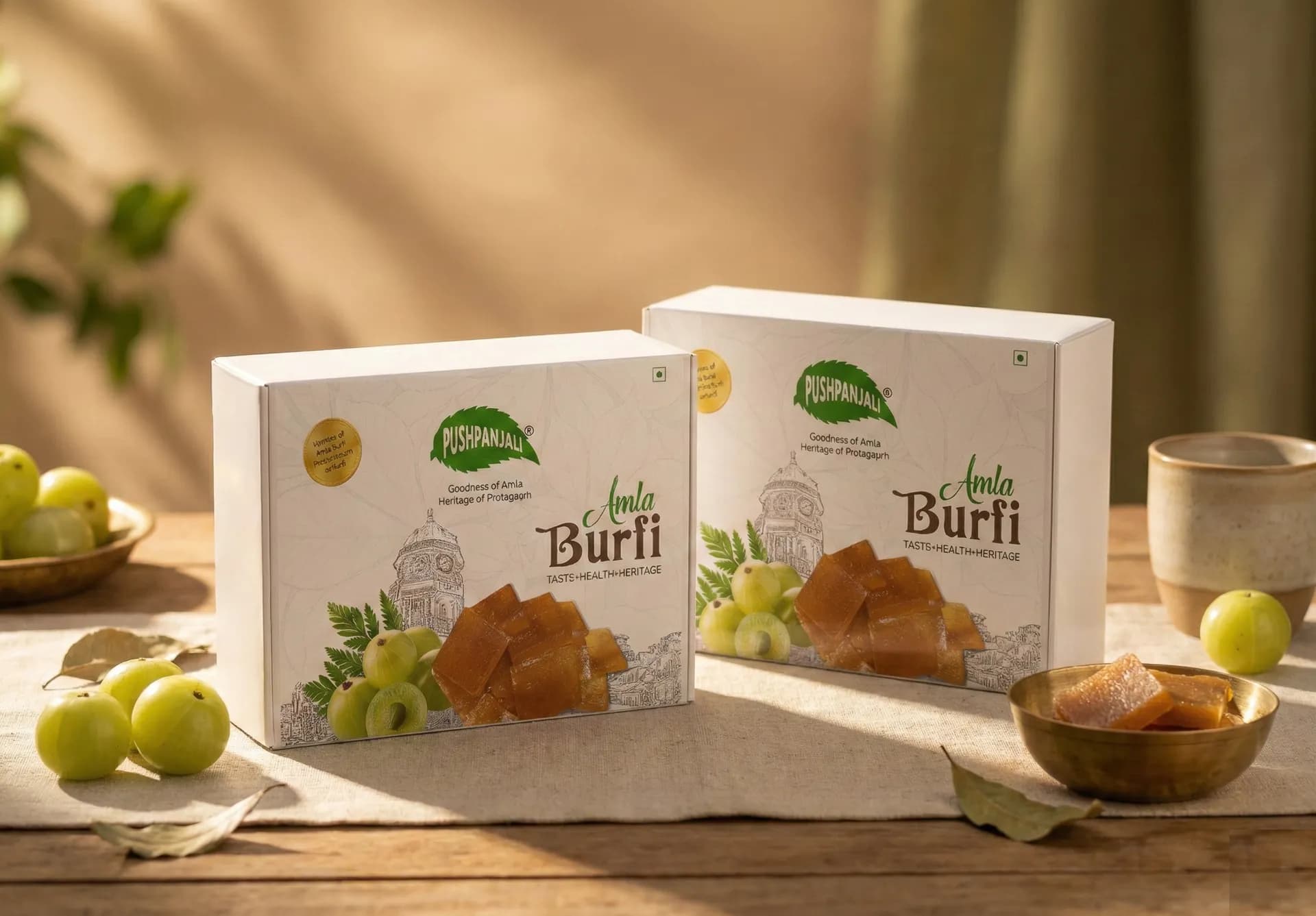 Pushpanjali Amla Burfi gifting packaging