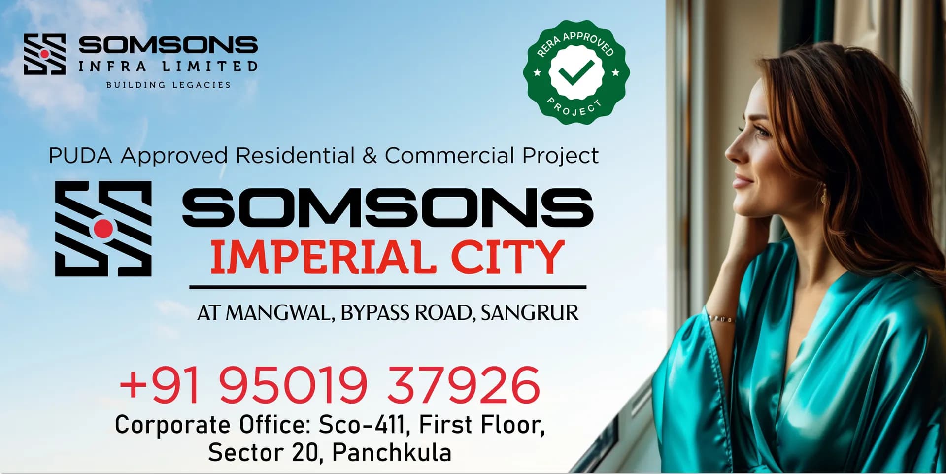 Somsons Plaza coffee table brochure design