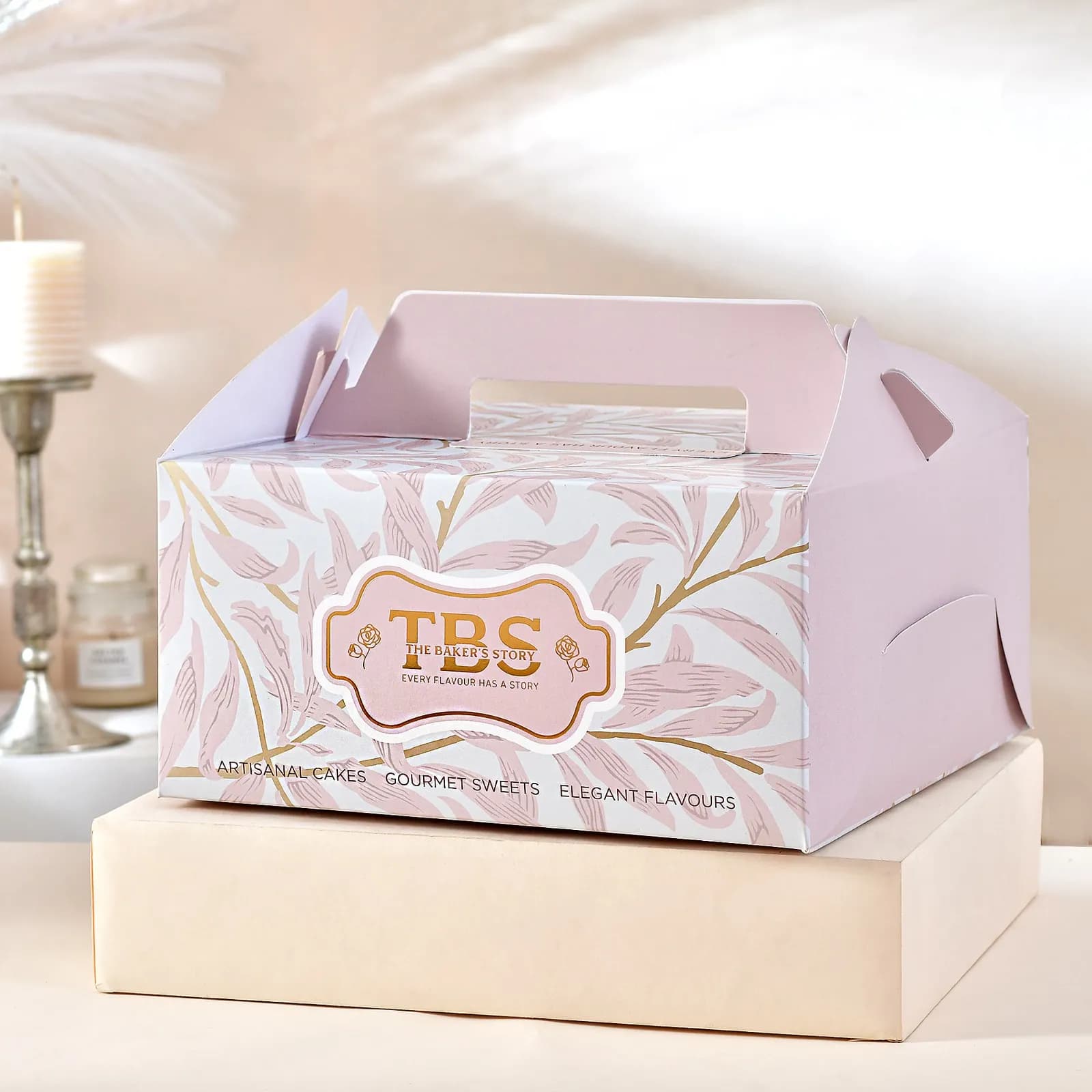 TBS pastel floral gable gifting box